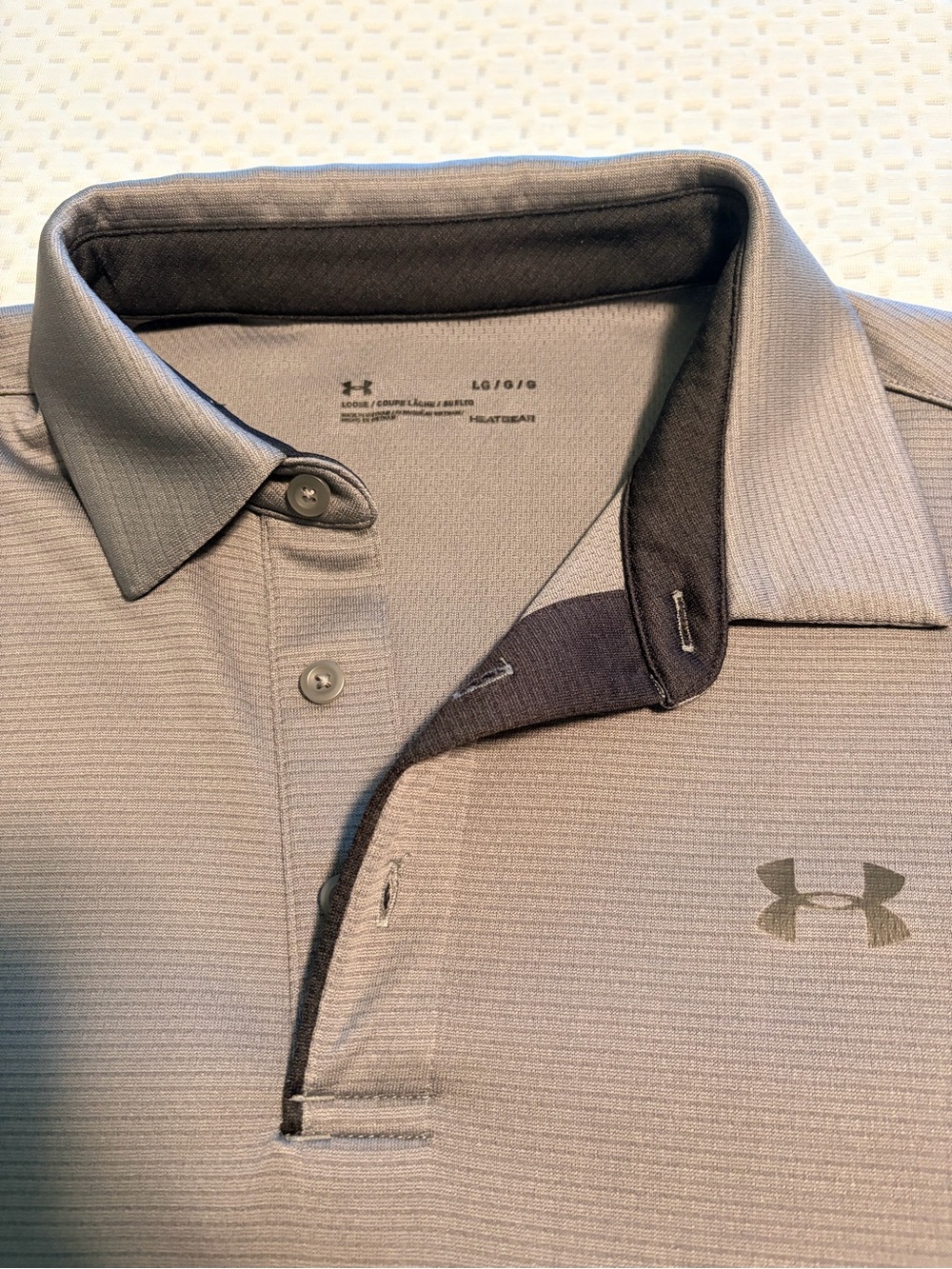 Under Armour Men's Light Gray Performance Polo
